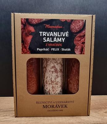 Náhledová fotky Dárkové trio trvanlivých salámů