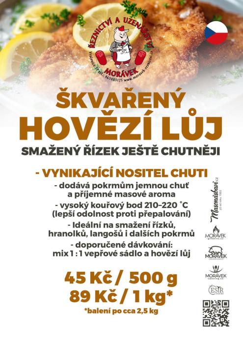 Škvařený hovězí lůj